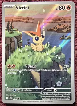 Victini SVP208 Illustration Rare Black Star Promo Holo Pokemon TGC 2025 MINT - Image 1