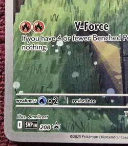 Victini SVP208 Illustration Rare Black Star Promo Holo Pokemon TGC 2025 MINT - Image 4