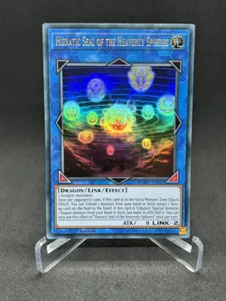 Yugioh Hieratic Seal of the Heavenly Spheres DUPO-EN027 Ultra Rare 1st Ed NM - Image 1