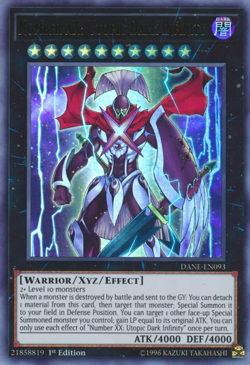 Number XX:Utopic Dark Infinity - DANE-EN093 Ultra Rare 1st Ed NM - Yugioh - Image 1