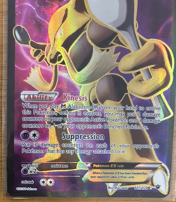 Alakazam EX 117/124 X & Y Fates Collide Ultra Rare Full Art Holo Pokemon Card - Image 3