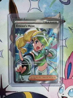 Pokemon Emcees Hype Full Art Destined Rivals Card 220/182 - Image 1
