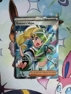 Pokemon Emcees Hype Full Art Destined Rivals Card 220/182 - Image 3