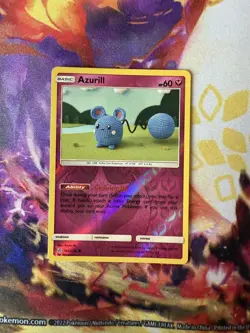 Azurill Pokemon Card 146/236 Reverse Holo- NN - Sun & Moon- Cosmic Eclipse Set - Image 1