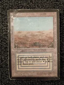 Scrubland Beta MTG Card Magic: the Gathering 1993 Dual Land - Image 1