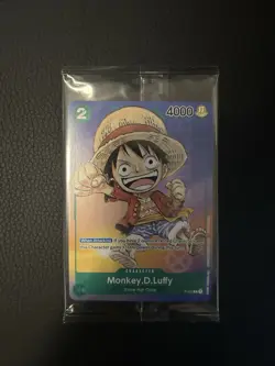 One Piece Card Game - Monkey D. Luffy Anime Expo 2023 Promo P-037 Sealed No Foil - Image 1