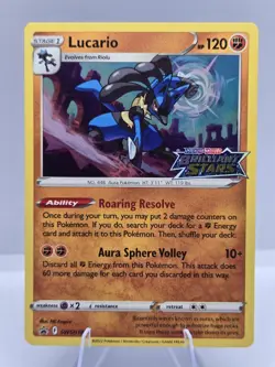 Lucario SWSH186 Pokemon TCG Sword & Shield Promo Cards NM - Image 1