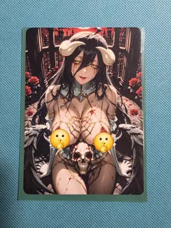 Spicy Waifu Card - Albedo - Goddess ACG Custom DIY Fan Art Card NSFW - Image 1