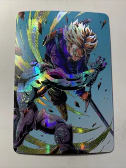 Trunks Vs Frieza Battle Dragon Ball Z ACG DBZ Goddess Anime Card Holo Foil Art - Image 1