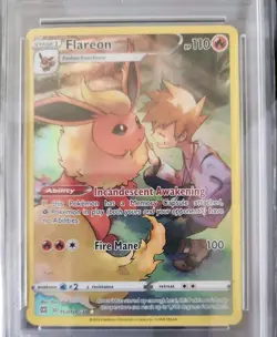 Pokemon TCG Cards Flareon TG01/TG30 Brilliant Stars Trainer Gallery Art Rare NM - Image 1