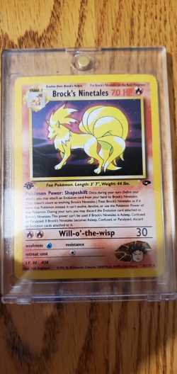 Brock's Ninetales 1st Edition Gym Challenge 2000 (US/Canada) - Rare Pokemon Card - Image 1