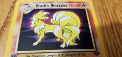 Brock's Ninetales 1st Edition Gym Challenge 2000 (US/Canada) - Rare Pokemon Card - Image 4
