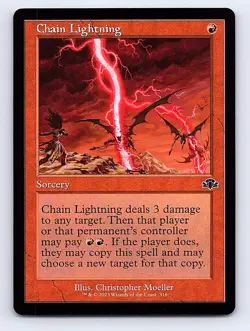 Chain Lightning (Retro Frame) C Dominaria Remastered 316 NM - Image 1