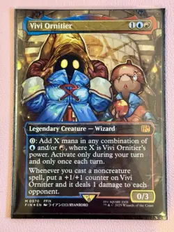 MTG Vivi Ornitier (Borderless) (Chocobo Track Foil) Final Fantasy Foil M 0570 - Image 1