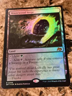 WASTEWOOD VERGE Magic MTG Aetherdrift Foil - Image 1