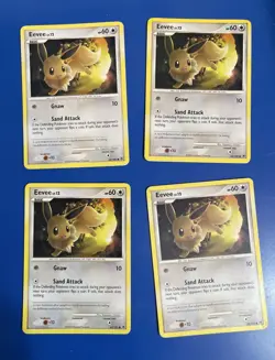 Lot of 4 Eevee 63/100 Majestic Dawn Regular Pokemon Cards - Image 1
