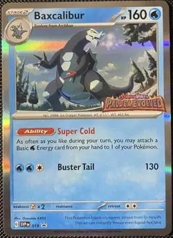 Baxcalibur - 019 (Prerelease) 019 Sv: Scarlet & Violet Promo Cards Holo Pokemon - Image 1