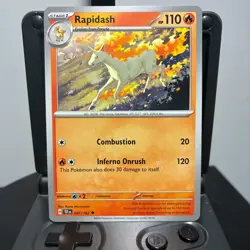 Rapidash - 027/162 - Pokemon Temporal Forces 2024 - Uncommon Card NM - Image 1