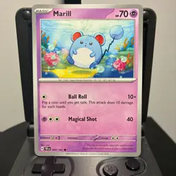Marill - 064/162 - Pokemon Temporal Forces 2024 - Common Card NM - Image 1
