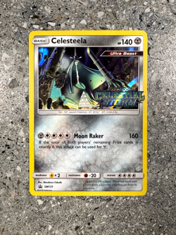 Pokemon TCG Cards Celesteela SM131 Celestial Storm Prerelease Promo Holo LP-MP - Image 1