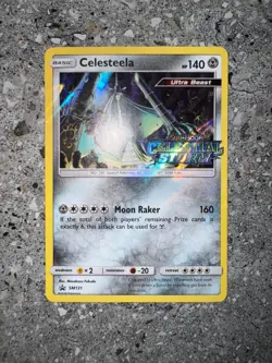 Pokemon TCG Cards Celesteela SM131 Celestial Storm Prerelease Promo Holo LP-MP - Image 3