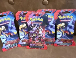 Pokemon TCG Destined Rivals Booster Packs Sleeved Hanger Packs Cards Lot 5 New - Image 1