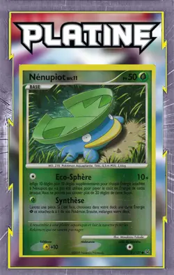 Nenupiot Reverse - Platine - 81/127 - Carte Pokemon Francaise - Image 1
