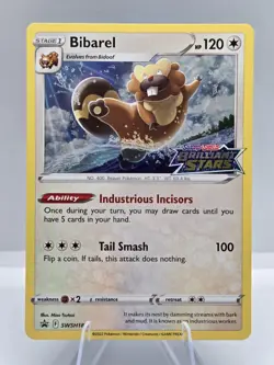 Bibarel SWSH188 Pokemon TCG SWSH: Brilliant Stars Stamped Promo NM - Image 1