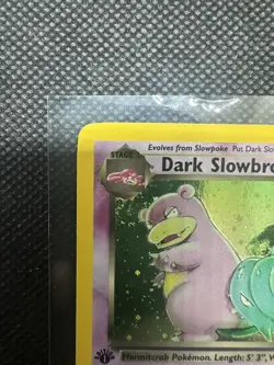 Pokemon TCG Vintage Team Rocket Dark Slowbro Holo Rare 12/82 1st Edition - Image 3