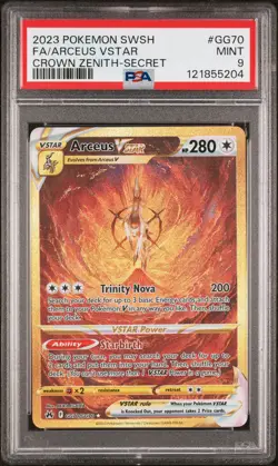 Arceus VSTAR GG70 Pokemon Sword And Shield Crown Zenith MINT PSA 9 - Image 1