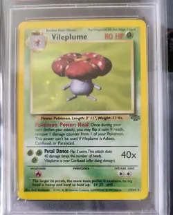 1999 Pokemon Jungle Set Vileplume Holo 15/64 Mint PSA 9 - Image 1
