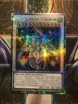 * CRYSTAL CLEAR WING OVER SYNCHRO DRAGON * QUARTER CENTURY SUDA-EN039 YUGIOH! - Image 1