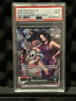 2025 Boa Hancock PSA 9 (PSA Magazine Promo) OP07-038 One Piece Card Foil - Image 1