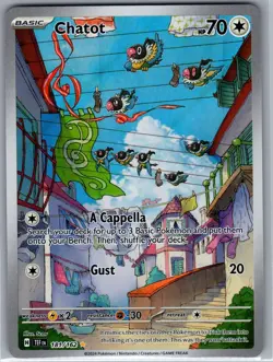Chatot 181/162 SV05: Temporal Forces - Pokemon Card - NM - Image 1