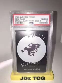 PSA 10 Don!! Card Gear 5 Luffy. One Piece ENGLISH Promo Official Event Prize - Image 3