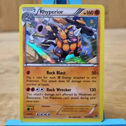 Rhyperior Holo 62/146 XY Base Set Pokemon TCG Card - Image 1