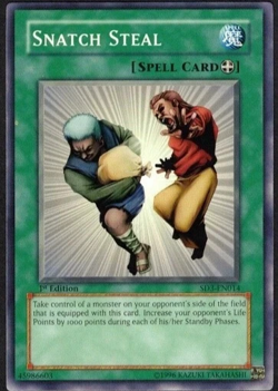 Snatch Steal SD1-EN010 Common 1st Edition YuGiOh TCG Card - Image 1