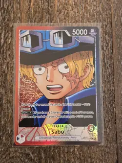 One Piece TCG OP13-004 Sabo Alt Art Leader AA Card Game CCG English - Image 1