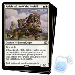 KNIGHT OF THE WHITE ORCHID X4 March Of The Machine: Commander Magic MTG CARD - Image 1