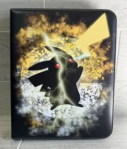 Pokemon Card Binder Pikachu 9-Pocket Holds 520 Cards Zippered Binder - Image 2