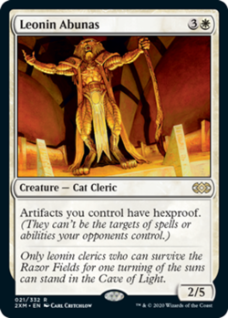 Slightly Played, English - 1 x MTG Leonin Abunas - Foil Double Masters - Image 1