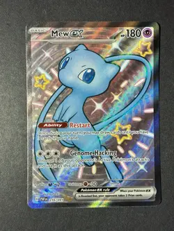 Mew Ex 216/91 Pokemon TCG S&V Paldean Fates Shiny Ultra Rare Holo NM - Image 1