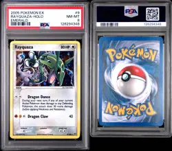 Pokemon Rayquaza 9/106 Holo EX Emerald PSA 8 - Image 3