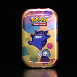 Pokemon TCG Scarlet & Violet 151 Mini Tin Gengar Poliwag - 2 Booster Packs - Image 1