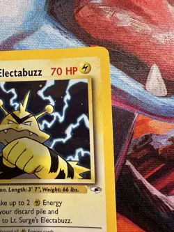 LT. SURGE'S ELECTABUZZ 2000 POKEMON GYM HEROES HOLO RARE 6/132 Q5686 - Image 3