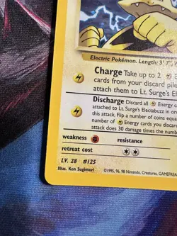 LT. SURGE'S ELECTABUZZ 2000 POKEMON GYM HEROES HOLO RARE 6/132 Q5686 - Image 5