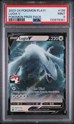 Pokemon Play! Pokemon Prize Pack #138/195 Lugia V - PSA 9 Mint (2023-2024) - Image 1