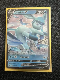 Pokemon TCG Glaceon V Crown Zenith 038/159 Holo Ultra Rare Glaziola Der Konige - Image 1