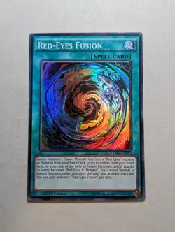 YuGiOh Red-Eyes Fusion Super Rare 1st Edition CORE-EN059 VLP - Image 1