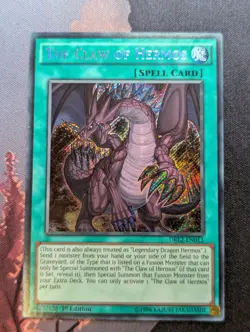 YuGiOh! The Claw Of Hermos DRL2-EN013 1st Edition Secret Rare - Image 1
